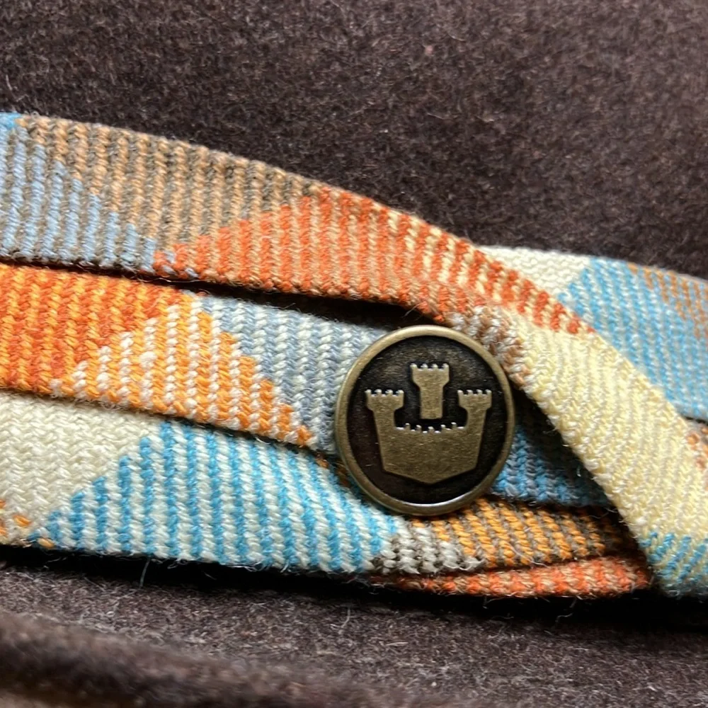 Goorin Bros Vintage Wool Blend‎ Multi Color Fedora Hat size Small